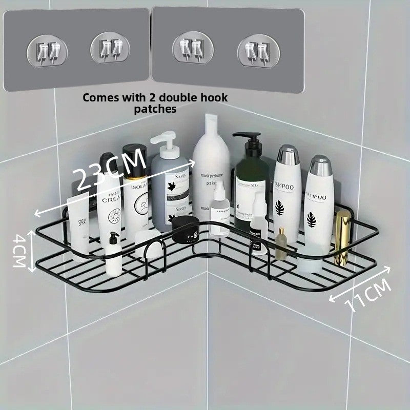 Drill Free Bathroom Wall Storage Rack