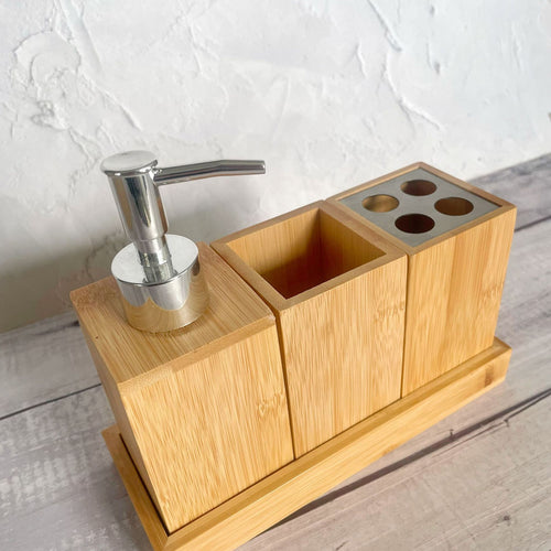 Bamboo Bathroom Organizer
