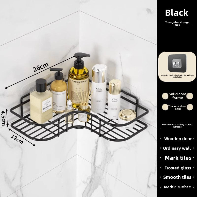 Drill Free Bathroom Wall Storage Rack