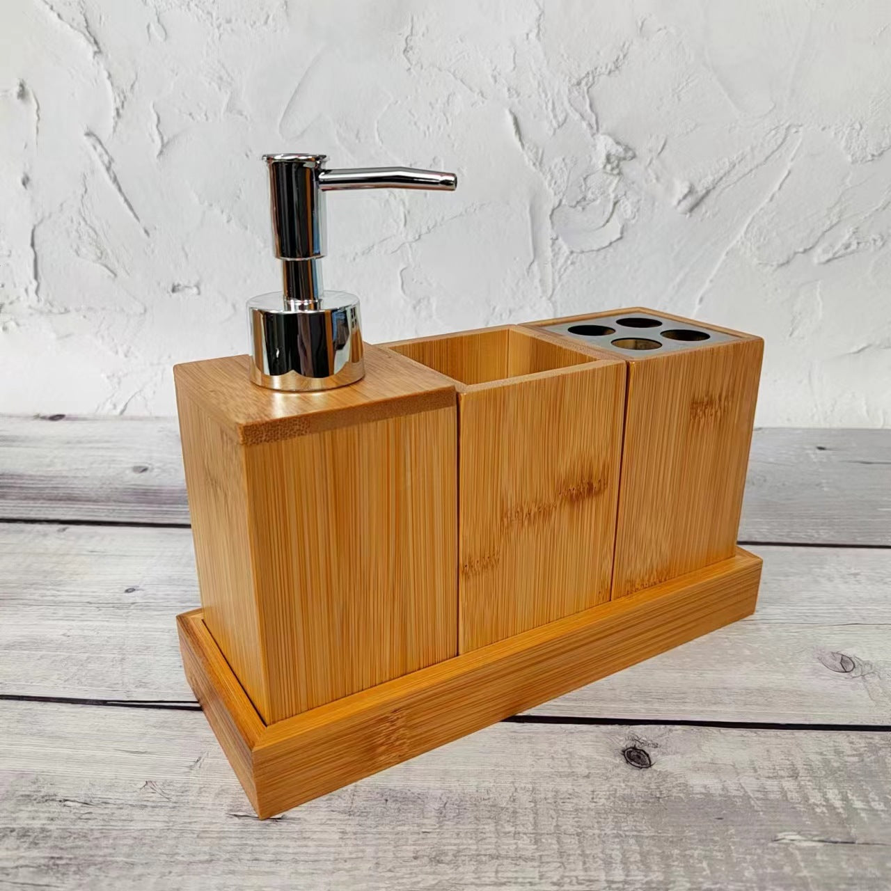 Bamboo Bathroom Organizer