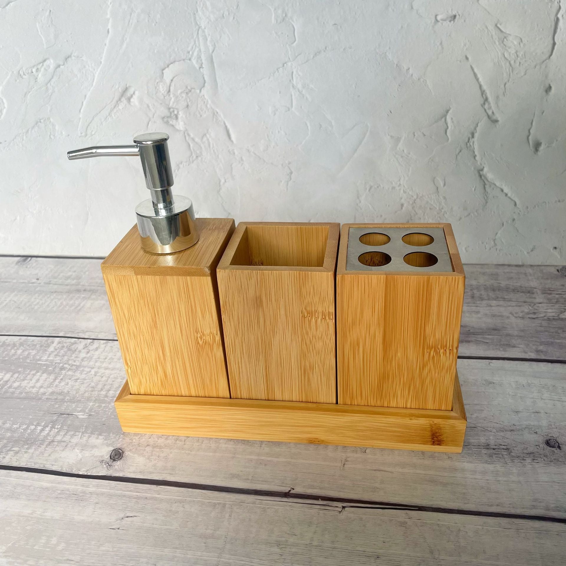 Bamboo Bathroom Organizer