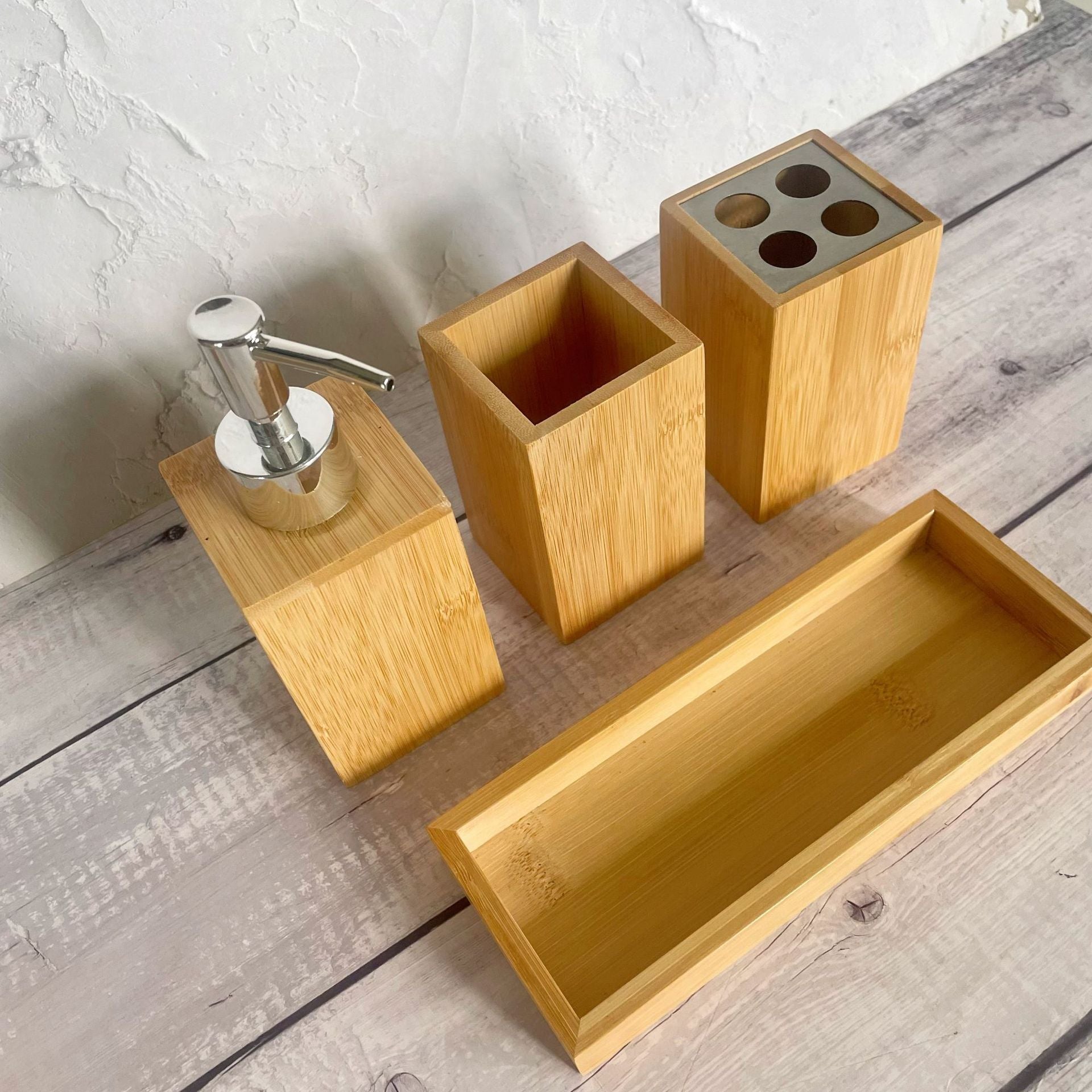 Bamboo Bathroom Organizer