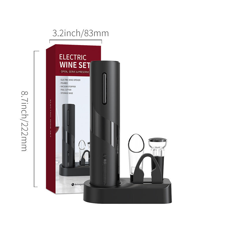 Multifunctional Electric Wine Opener Set with Accessories