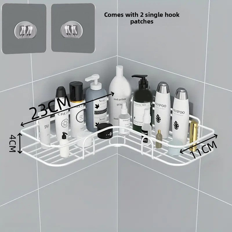 Drill Free Bathroom Wall Storage Rack