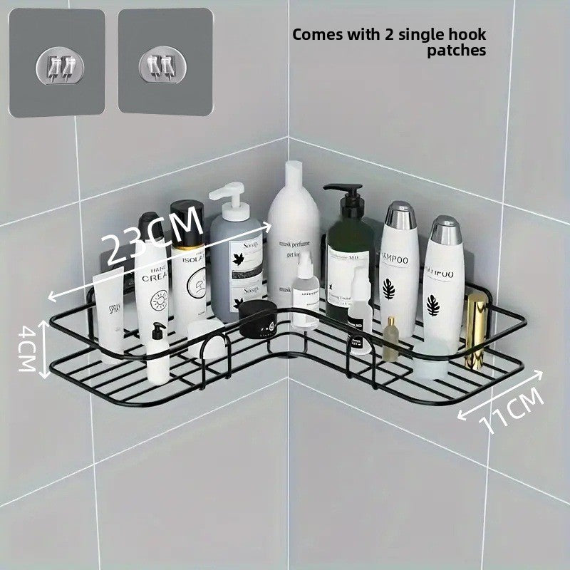 Drill Free Bathroom Wall Storage Rack