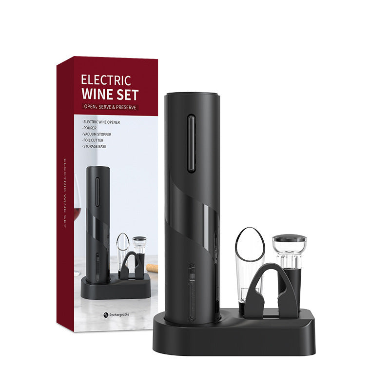 Multifunctional Electric Wine Opener Set with Accessories